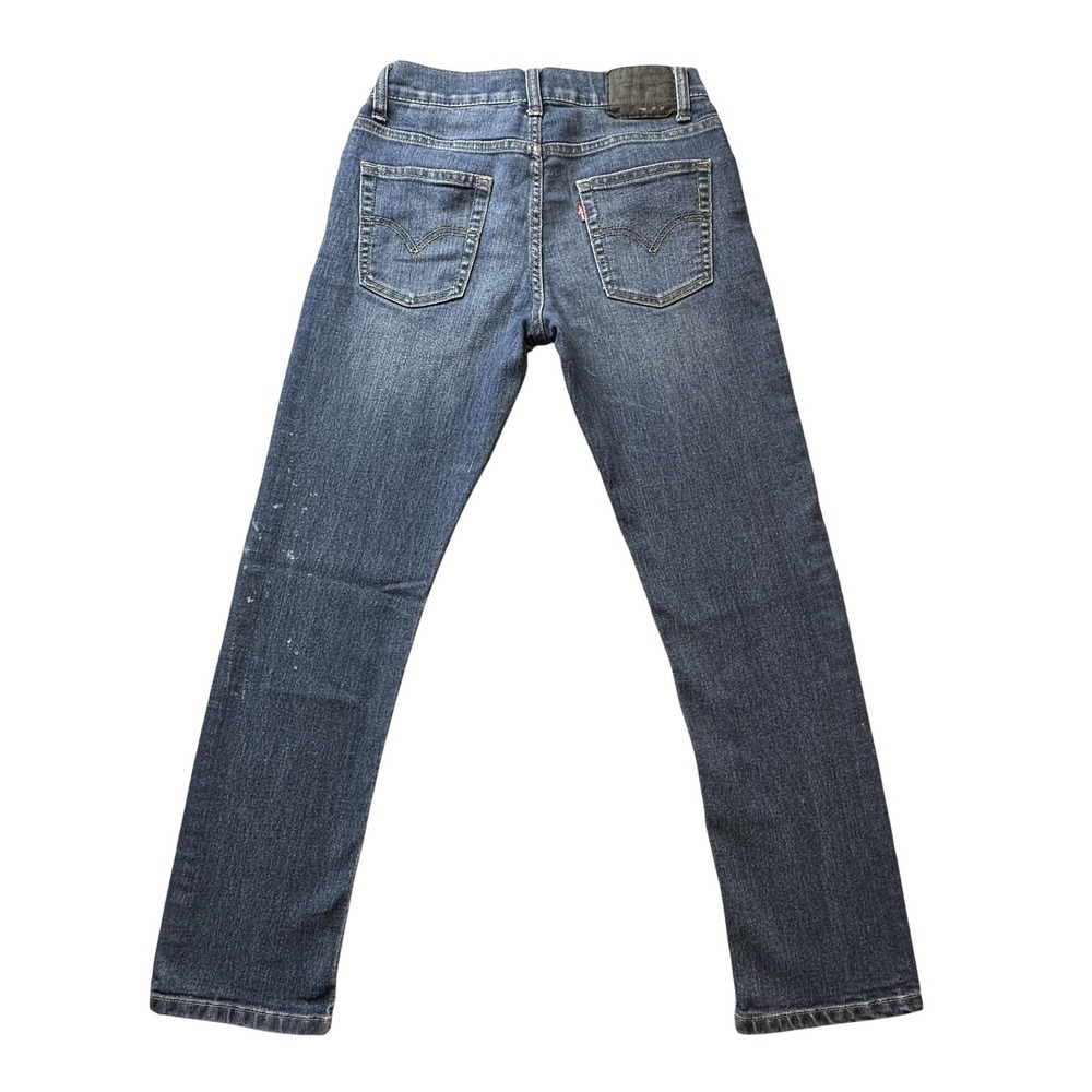 Levi's 511 Jeans Boys 14 27x27 Blue Slim Stretch Denim‎ Red Tab Zip Fly 5 Pocket